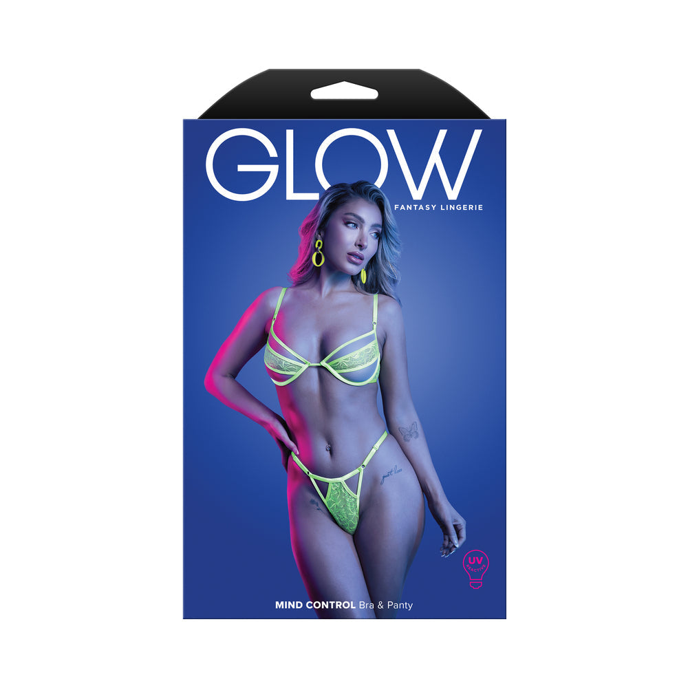 UV Reactive Bra & Panty Set - LXL